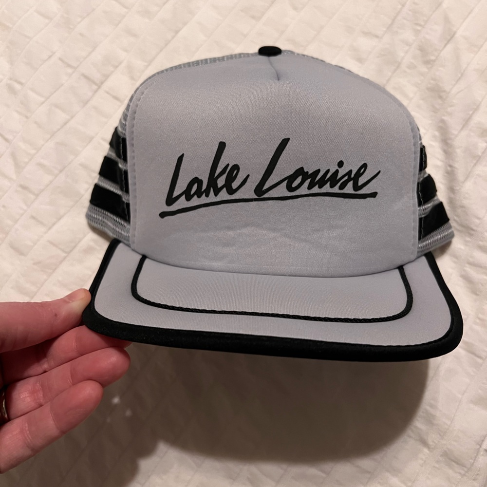 Retro Snap Back Trucker Hat - Lake Louise